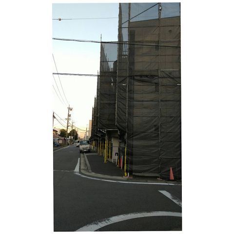 川越町　マンション足場工事