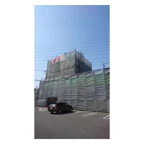 緑区　商業施設足場工事