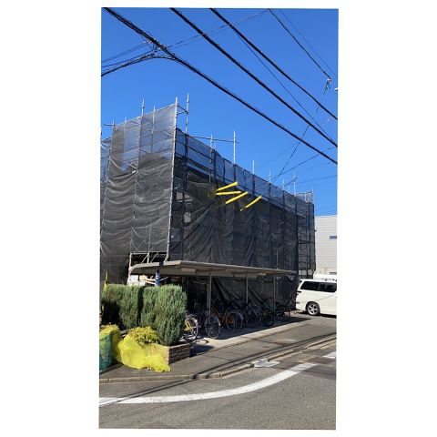 四日市市　アパート足場工事