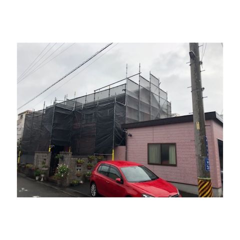 美浜町　民家足場工事