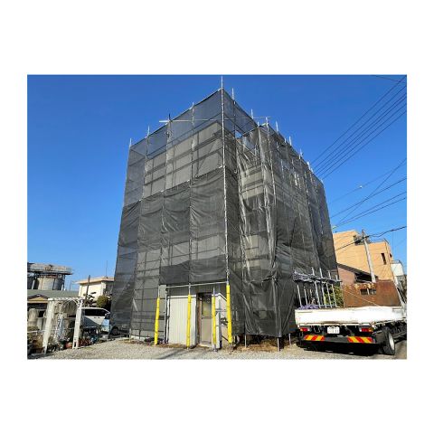 ３階建て住宅足場組み立て工事