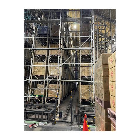 大型工場内足場組み立て工事　プラント足場