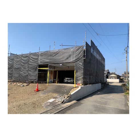 先行足場　新築工事用足場組み立て工事