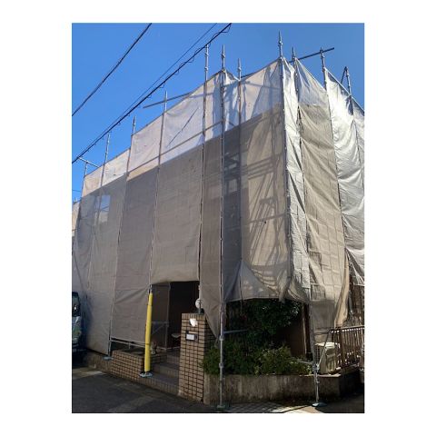 鈴鹿市　住宅足場組み立て工事