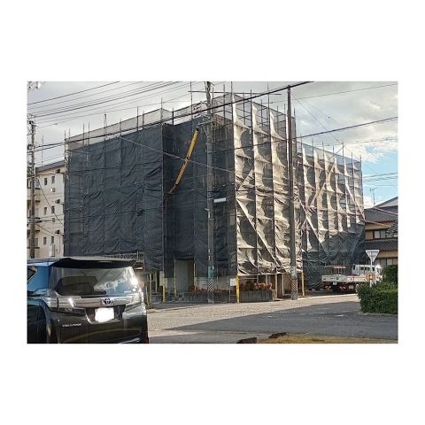 瑞浪市　マンション足場組み立て工事