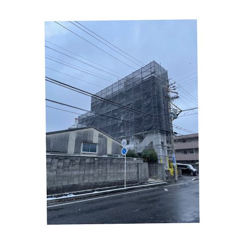 日進市　マンション足場組み立て工事
