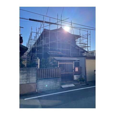 戸建て足場組み立て工事　仮設工事