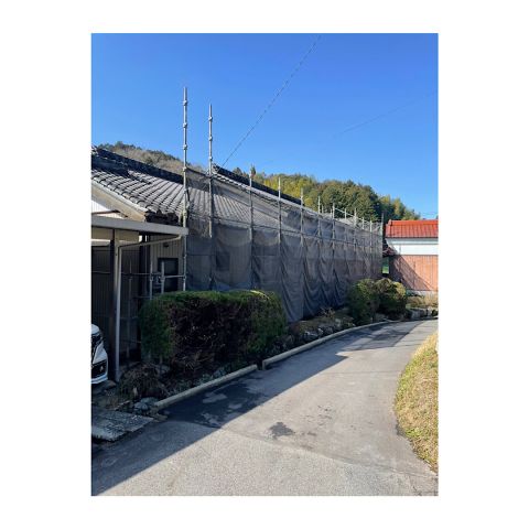 民家足場組み立て工事