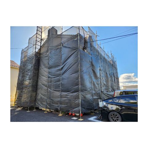 外壁塗装用足場組み立て工事