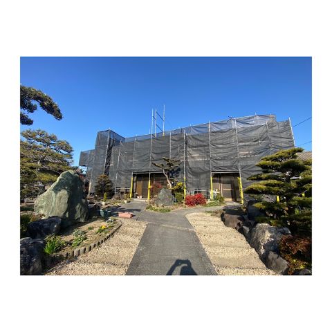 民家足場組み立て工事