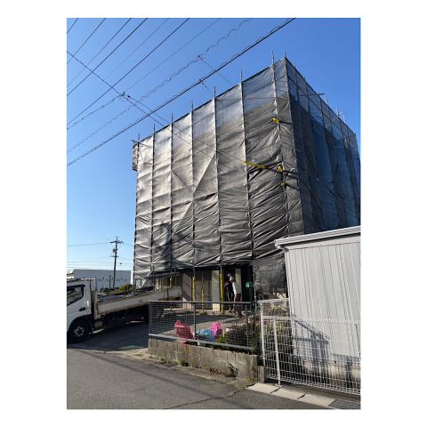 アパート足場組み立て工事