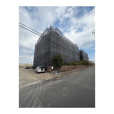 マンション足場組み立て工事