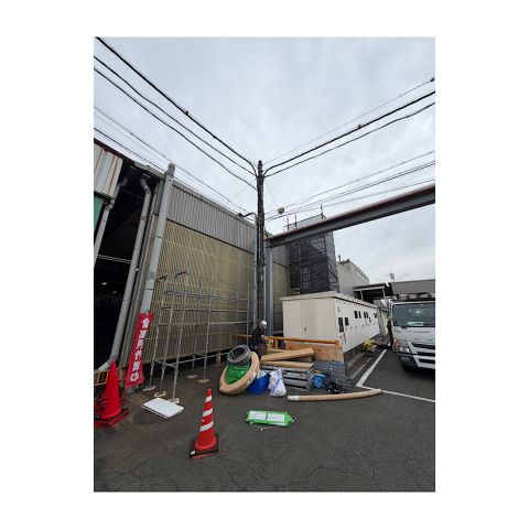 工場足場組み立て工事