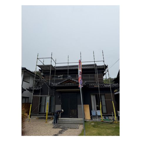 戸建て足場組み立て工事