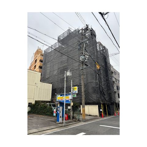 マンション足場組み立て工事