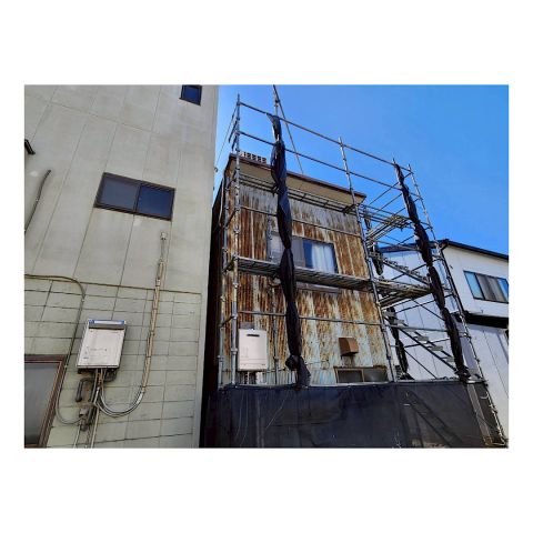 民家足場組み立て工事