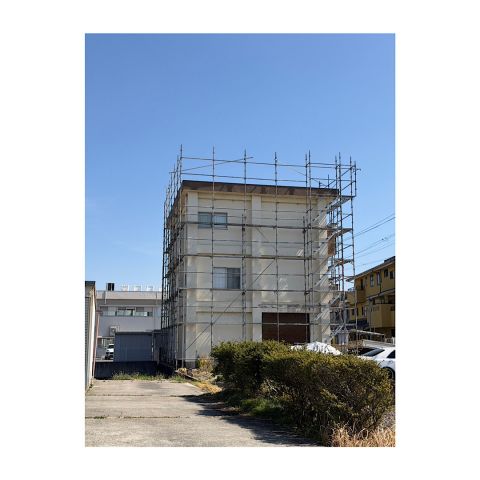 マンション足場組み立て工事