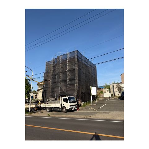 マンション足場組み立て工事