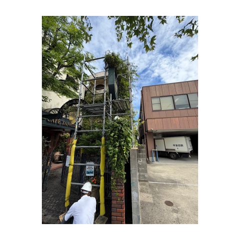 看板足場組み立て工事