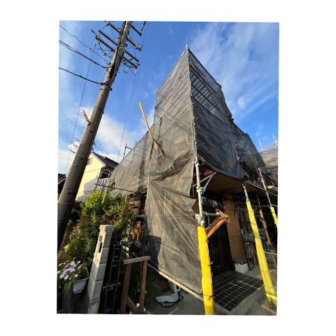 戸建て足場組み立て工事