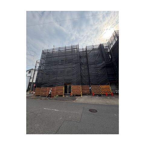 マンション足場組み立て工事