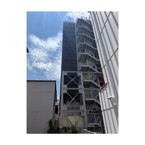 マンション足場組み立て工事