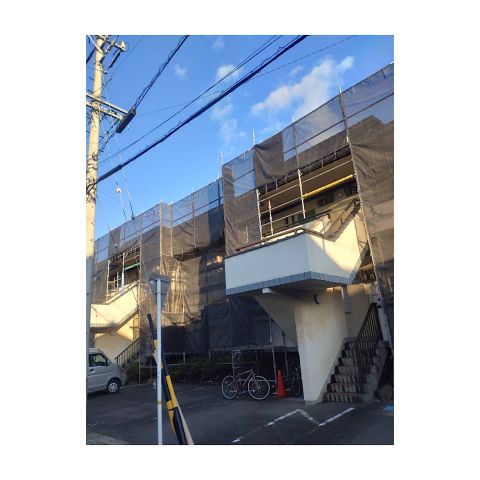 アパート足場組み立て工事