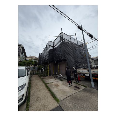 戸建て足場組み立て工事