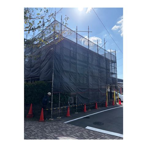 戸建て足場組み立て工事