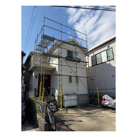 戸建て足場組み立て工事